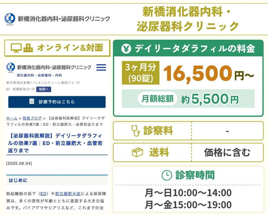 新橋消化器内科・泌尿器科クリニック